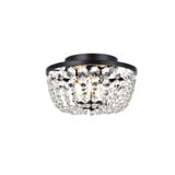 Hook Green 3 Light 10 Inch Wide Flush Mount by Bailey Street Home - 390-BEL-1302255