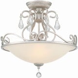 Heath Glade 3 Light 16.5 Inch Wide Semi Flush Mount by Bailey Street Home - 49-BEL-430151