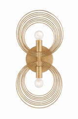 Gravel Fairway 2 Light Wall Sconce 16.34 Inch Tall by Bailey Street Home - 49-BEL-1033805