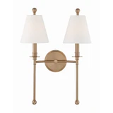 Sunnybank Cliff 2 Light Wall Sconce 14.5 Inch Tall by Bailey Street Home - 49-BEL-931547