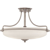 Newlands Quay Four Light 21 Inch Wide Semi Flush Mount by BSH - 71-BEL-619063
