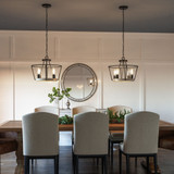 Ludlow Circle 4 Light 17.5 Inch Wide Semi Flush Mount by Bailey Street Home - 71-BEL-1001564