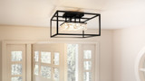 Crown Wood Light 15.75 Inch Wide Semi Flush Mount by Bailey Street Home - 71-BEL-1118871