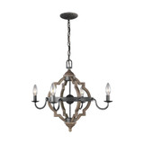 Saffron Rowans - 3.5W Four Light Chandelier - 73-BEL-1001700