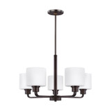 Broomhill Glebe - 9.5W Five Light Chandelier - 73-BEL-2755174