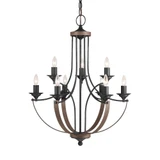 Traditional Nine Light Chandelier - 73-BEL-1001706