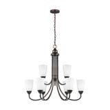 Balgarthno Place - 9.5W Nine Light 2-Tier Chandelier - 73-BEL-2755003