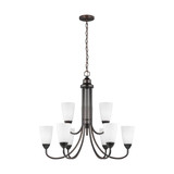 Balgarthno Place - 9.5W Nine Light 2-Tier Chandelier - 73-BEL-2755003