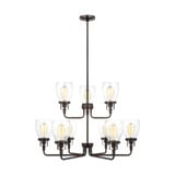 Nelson Farm - 32 Inch 72W 9 LED Up Chandelier - 73-BEL-4169746