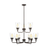 Nelson Farm - 32 Inch 72W 9 LED Up Chandelier - 73-BEL-4169746