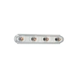 Four Light Vanity Bath Bar Fixture In Brushed Nickel With Made Of Steel-Size W24 H4 3/4 E2 1/2-Bathroom Lighting - 73-BEL-1001766