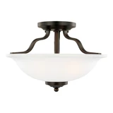 The Approach - 2 Light Semi-Flush Mount in Traditional Style - 13 inches wide by 8.88 inches high - 73-BEL-2288772