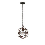 1 Light Small Pendant 14 Inch Tall by Bailey Street Home - 776-BEL-1105990