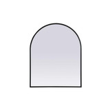 Spinnals Grove 30 Inch Metal Frame Arch Mirror by Bailey Street Home - 779-BEL-1292399