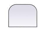 Edgehill Croft Metal Frame Arch Mirror 34 X 42 Inch by Bailey Street Home - 779-BEL-1292428