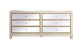 Loxley South 32 Inch 6 Drawer Mirrored Chest by Bailey Street Home - 779-BEL-1301989
