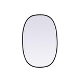 Newtown Esplanade 30 Inch Metal Frame Oval Mirror by Bailey Street Home - 779-BEL-1292443