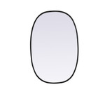 Newtown Esplanade 30 Inch Metal Frame Oval Mirror by Bailey Street Home - 779-BEL-1292443