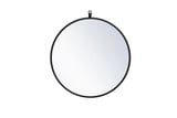 Anson Brae Decorative Hook Round Mirror 21 Inch Tall by Bailey Street Home - 779-BEL-1302026