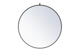 Anson Brae Decorative Hook Round Mirror 39 Inch Tall by Bailey Street Home - 779-BEL-1302027