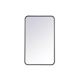 Lytton By Pass 22 Inch Soft Corner Rectangular Mirror by Bailey Street Home - 779-BEL-1302048