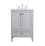 Dell Esplanade 24 Inch 1 Drawer Bath Vanity Sink Set by Bailey Street Home - 779-BEL-881198