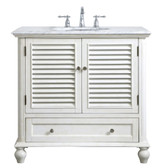 Portcullis Road 36 Inch 1 Drawer Bath Vanity Sink Set by Bailey Street Home - 779-BEL-881192