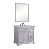 Lawn Brow 36 Inch 3 Drawer Bathroom Vanity Sink Set by Bailey Street Home - 779-BEL-688757