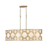 Mountain Green 6 Light Oversized Linear Chandelier by Bailey Street Home - 81-BEL-4312484