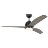 Ebor Street 3 Blade Ceiling Fan with Light Kit 54 Inches Wide by BSH - 96-BEL-1214365