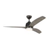 Ebor Street 3 Blade Ceiling Fan with Light Kit 54 Inches Wide by BSH - 96-BEL-1214365