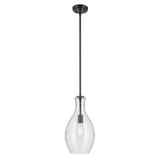 Chives Way 1 Light Clear Glass Small Pendant by BSH - 147-BEL-1340409