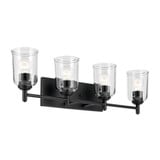 Dene Holt 4 Light Clear Glass Vanity Light by BSH - 147-BEL-1340435