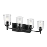 Dene Holt 4 Light Clear Glass Vanity Light by BSH - 147-BEL-1340435