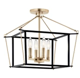 Shrewsbury Oaks 4 Light 16 Inch Wide Semi Flush Mount by BSH - 147-BEL-1335280
