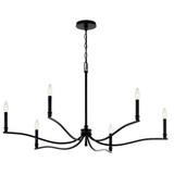 Redhill Rise 6 Light Oversized Chandelier by BSH - 147-BEL-1335324