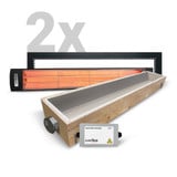 Electric Heater WiFi Controller Flush Mount Frame and Box Bundle By Eurofase - Bundle-H-WC-FMFB