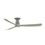 Dean's Gardens 3 Blade Flush Ceiling Fan with Knurled Light Kit 60 Inch by BSH - 103-BEL-1376979