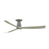 Dean's Gardens 3 Blade Flush Ceiling Fan with Knurled Light Kit 60 Inch by BSH - 103-BEL-1376979