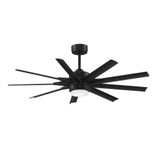 Southern Downs 9 Blade Ceiling Fan with Light Kit 56 Inches Wide by BSH - 103-BEL-822308