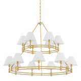 Villa Gardens 15 Light Chandelier 35.75 Inch Tall X 50 Inch Wide by BSH - 116-BEL-1371418