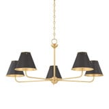 Woodbine Brae 5 Light Chandelier 18.25 Inch Tall X 43 Inch Wide by BSH - 116-BEL-1371421
