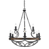 Madera 9 Light Oversized Chandelier by Golden - 1821-9