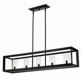 Smyth 5 Light Oversized Linear Pendant by Golden - 2073-LP