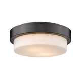 Multi-Family 2 Light 10.5 Inch Wide Flush Mount by Golden - 1270-11