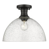 Hines 1 Light 13.5 Inch Wide Semi Flush Mount by Golden - 3118-SF14