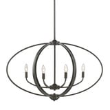 Colson 6 Light Oversized Linear Pendant by Golden - 3167-LP