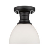 Hines 1 Light 6.88 Inch Wide Semi Flush Mount by Golden - 3118-SF