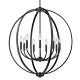 Colson 9 Light Large Chandelier by Golden - 3167-9