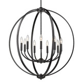 Colson 9 Light Large Chandelier by Golden - 3167-9